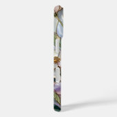 Glazen Bloem iPhone Hoesje Pastel Lavendel (Achterkant / Rechts)