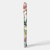 Glazen Bloem iPhone Hoesje Roze Gouden Bloem (Achterkant / Links)