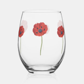 Glazen Bloem Tumbler – Elegant Bloemen Ontwerp