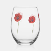Glazen Bloem Tumbler – Elegant Bloemen Ontwerp (Rechts)
