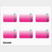 Glazen bloemen 2 Sticker (Vel)