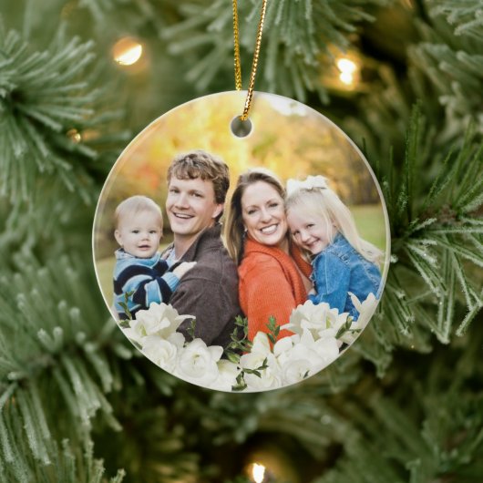 glazen bloemen keramisch ornament (Boom)