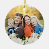 glazen bloemen keramisch ornament (Voorkant)