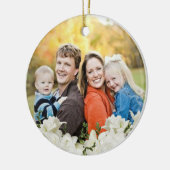 glazen bloemen keramisch ornament (Links)