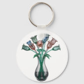 Glazen bloemen sleutelhanger (Achterkant)