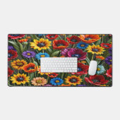 Glazen Bloementuin - Bureaumat (Keyboard & Muis)