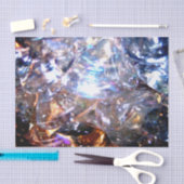 Glazen blokjes Licht Refractie Weefpapier Tissuepapier (Craft)