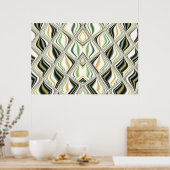 glazen blokjes poster (Keuken)