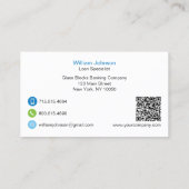 Glazen Blokken Bankbedrijf Visitekaartje (Achterkant)