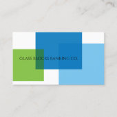 Glazen Blokken Bankbedrijf Visitekaartje (Voorkant)