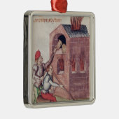 Glazen blowers, van "Tractatus de Herbis" Metalen Ornament (Rechts)