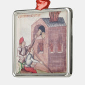 Glazen blowers, van "Tractatus de Herbis" Metalen Ornament (Links)