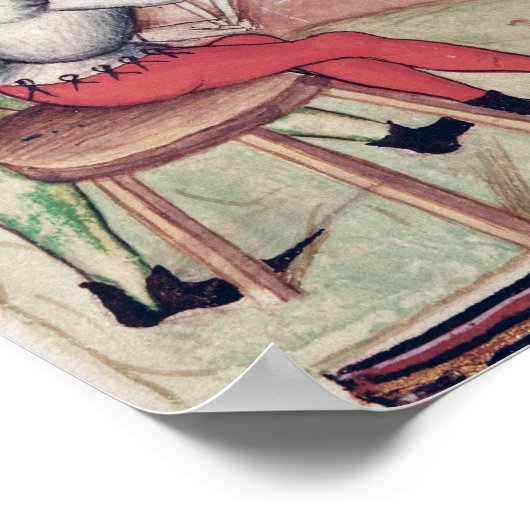 Glazen blowers, van "Tractatus de Herbis" Poster (Hoek)