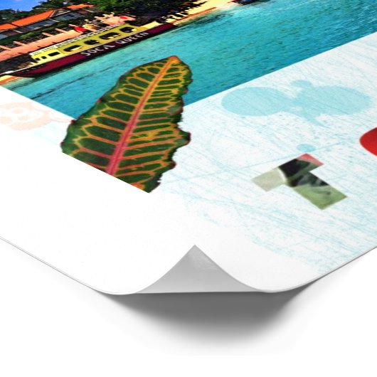 glazen bodemboten zazzel poster (Hoek)