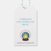 Glazen Bol Geschenkkaart voor Voorspeller Hallowee Cadeaulabel (Achterkant)