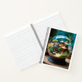 Glazen bol met Zen tuin Notitieboek (Binnen)