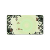 Glazen bollen cadeau label (Voorkant)