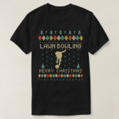 Glazen Bowling, Ugly Kerstmis Retro 1892 T-shirt (Design voorkant)
