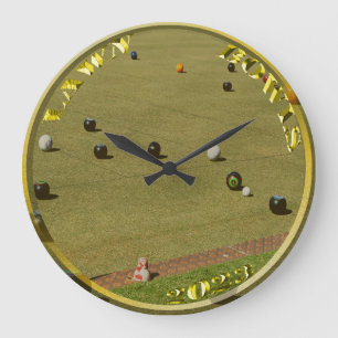 Glazen Bowls 2023 Gold Coin, Wall Clock Grote Klok