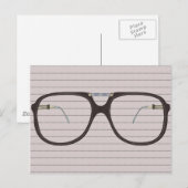  glazen briefkaart (Voorkant / Achterkant)