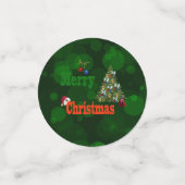 Glazen broodjes, kersttafel-Confetti Confetti (Kleine voorkant)