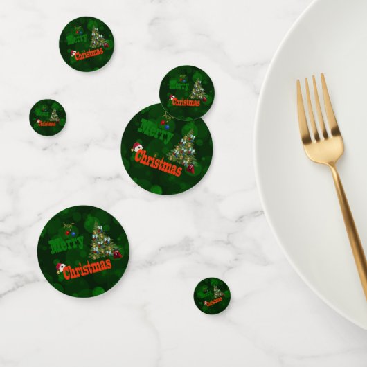 Glazen broodjes, kersttafel-Confetti Confetti (Groep)
