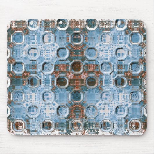 Glazen cirkels mousepad muismat (Voorkant)