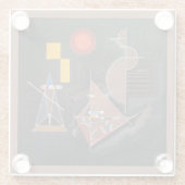 Glazen COASTER - Abstract - Wassily Kandinsky Onderzetter (Achterkant)