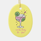 Glazen cocktail keramisch ornament (Achterkant)