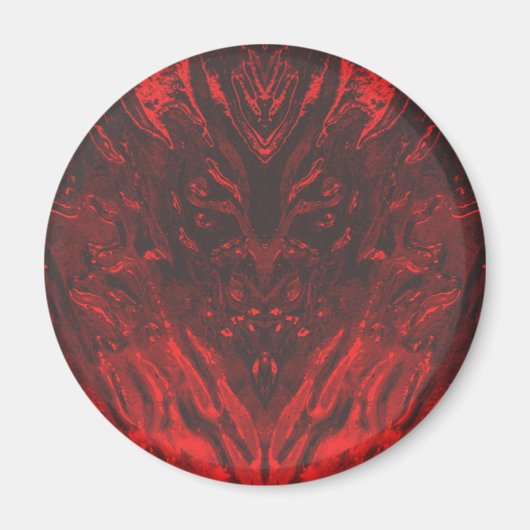GLAZEN DEMON MAGNEET (Voorkant)