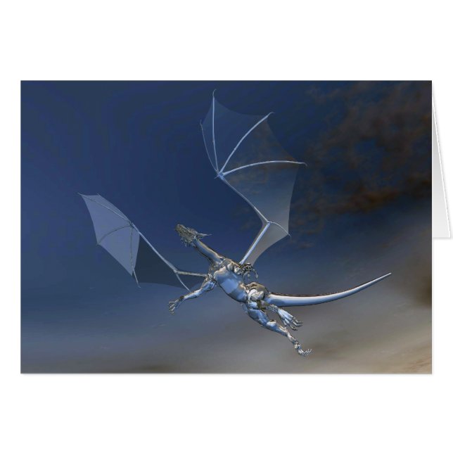 glazen drakenkaart (Voorkant Horizontaal)