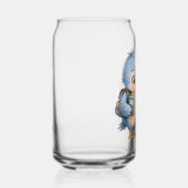 Glazen Drinkset met Blauwe Vogel Broers en Zusters (Rechts)