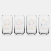 Glazen Drinkware Set 4 Stks Little Angels (Achterkant)