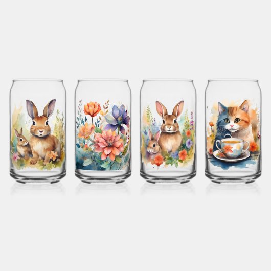 Glazen Drinkware Set voor Verjaardag en Baby showe (Voorkant)