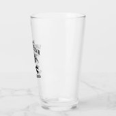 glazen droogtrommel met zwarte logo van de Saucer  (Links)