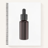 Glazen druppelflesje met pipet notitieboek (Voorkant)