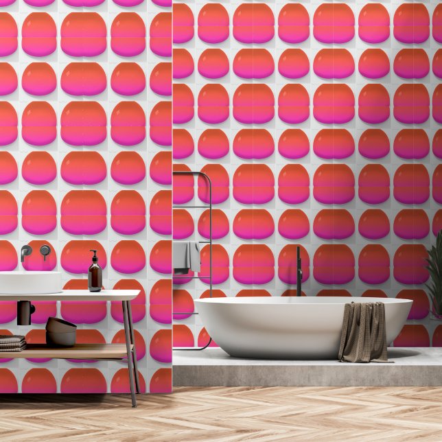 Glazen druppels behang (Badkamer)