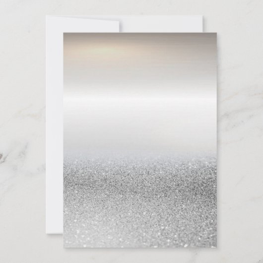 Glazen druppels Silver Glitter Bokeh Retirement Kaart (Achterkant)