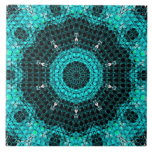 Glazen effect Mosaic Aquamarine Tegeltje (Voorkant)