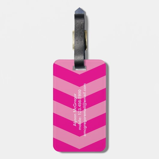 Glazen en Eiffeltoren, Bagagelabel van Parijs (Achterkant verticaal)