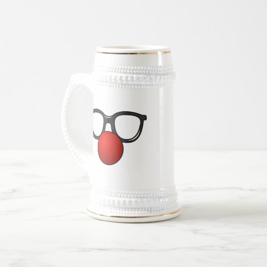 Glazen en neus bierpul (Voorkant links)