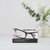 Glazen en visitekaartje van boeken (Staand voorkant)