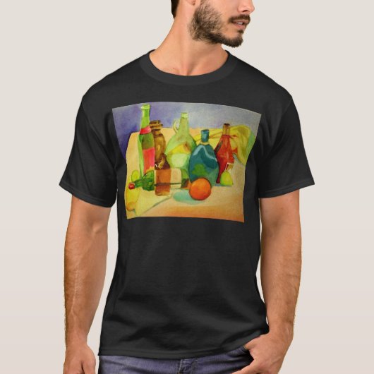 Glazen flacon Waterverf T-shirt (Voorkant)