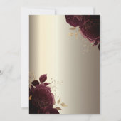 Glazen fles, Bourgogne Rozen Champagne Pensioen Kaart (Achterkant)