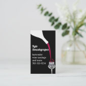 glazen flesje voor kristaldecoratie visitekaartje (Staand voorkant)