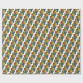 Glazen flessen, abstract patroonontwerp. cadeaupapier (Vlak)