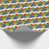Glazen flessen, abstract patroonontwerp. cadeaupapier (Hoek)