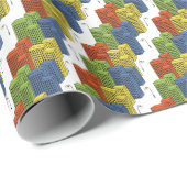 Glazen flessen, abstract patroonontwerp. cadeaupapier (Rol Hoek)