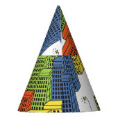 Glazen flessen, Abstract patroonontwerp. Feesthoedjes (Achterkant)