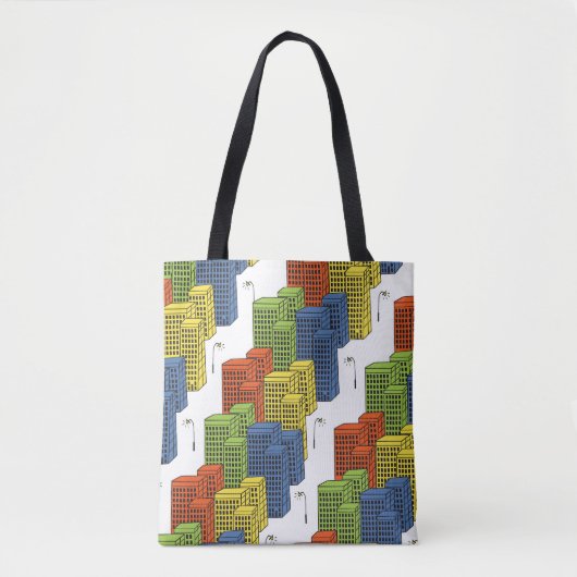 Glazen flessen, Abstract patroonontwerp. Tote Bag (Voorkant)